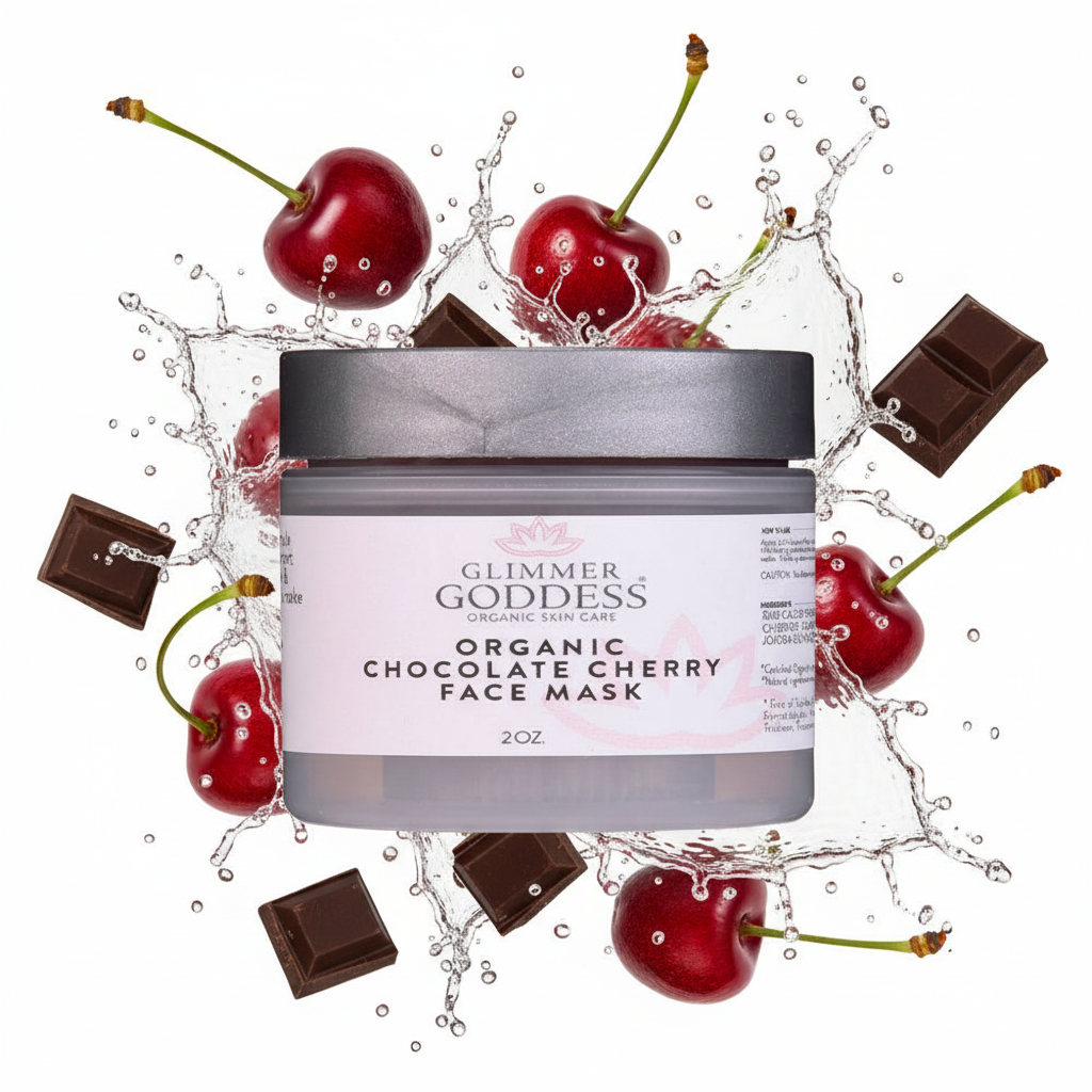 Organic Chocolate Cherry  Face Mask – Antioxidant Anti-Aging Treatment